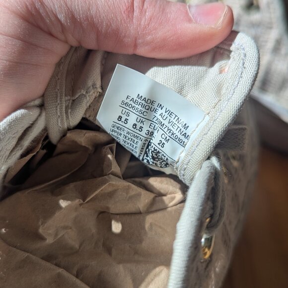 Converse Chuck Taylor All Star Platform Low Driftwood Tan Cream Mesh size 8.5 - Picture 3 of 6